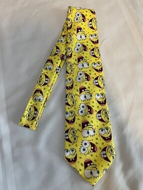 SpongeBob SquarePants Official Nickelodeon Face Polyester Neck Tie 2004
